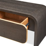 Liang & Eimil Walter Media Unit – Dark Grey Oak and Brass