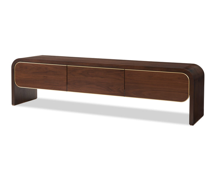 Liang & Eimil Walter Media Unit – Natural Walnut and Brass