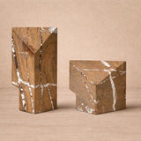 Liang & Eimil Doria Sculpture - Brown Earthy Marble