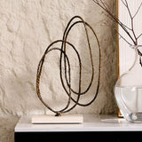 Liang & Eimil Kinetic Harmony Sculpture – Dark Bronze & Beige
