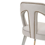Liang & Eimil Pigalle Chair Kaster Light Grey Velvet
