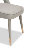 Liang & Eimil Pigalle Chair Kaster Light Grey Velvet