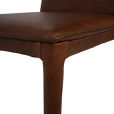 Libra Interiors Barnes Dining Chair – Brown Leather