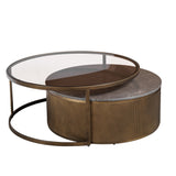 Libra Interiors Belvedere Coffee Table – Set of 2 – Royal Gold