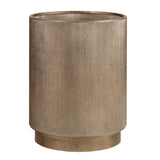 Libra Interiors Belvedere Floor Planters – Set of 3 – Aged Gold