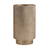 Libra Interiors Belvedere Floor Planters – Set of 3 – Aged Gold