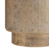 Libra Interiors Belvedere Floor Planters – Set of 3 – Aged Gold