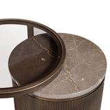 Libra Interiors Belvedere Nesting Side Tables – Royal Gold