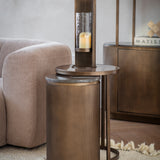 Libra Interiors Belvedere Nesting Side Tables – Royal Gold