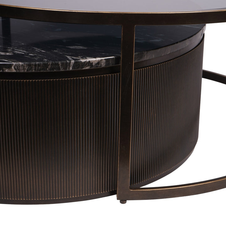 Libra Interiors Belvedere Nesting Table – Black