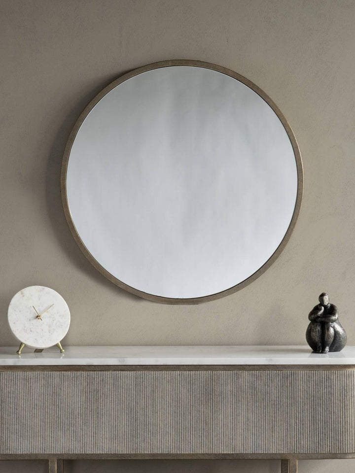 Libra Interiors Belvedere Round Mirror