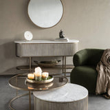 Libra Interiors Belvedere Round Mirror