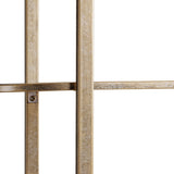 Libra Interiors Belvedere Shelving Unit – Aged Champagne Gold