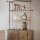 Libra Interiors Belvedere Shelving Unit – Royal Gold