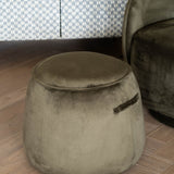 Libra Interiors Bingham Stool – Dark Green Velvet
