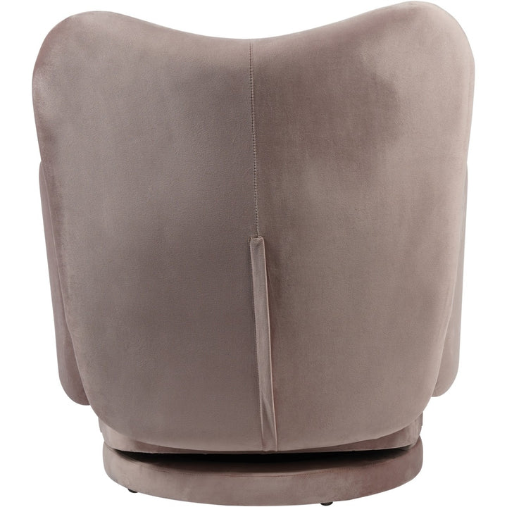 Libra Interiors Bingham Swivel Chair – Dusky Pink Velvet