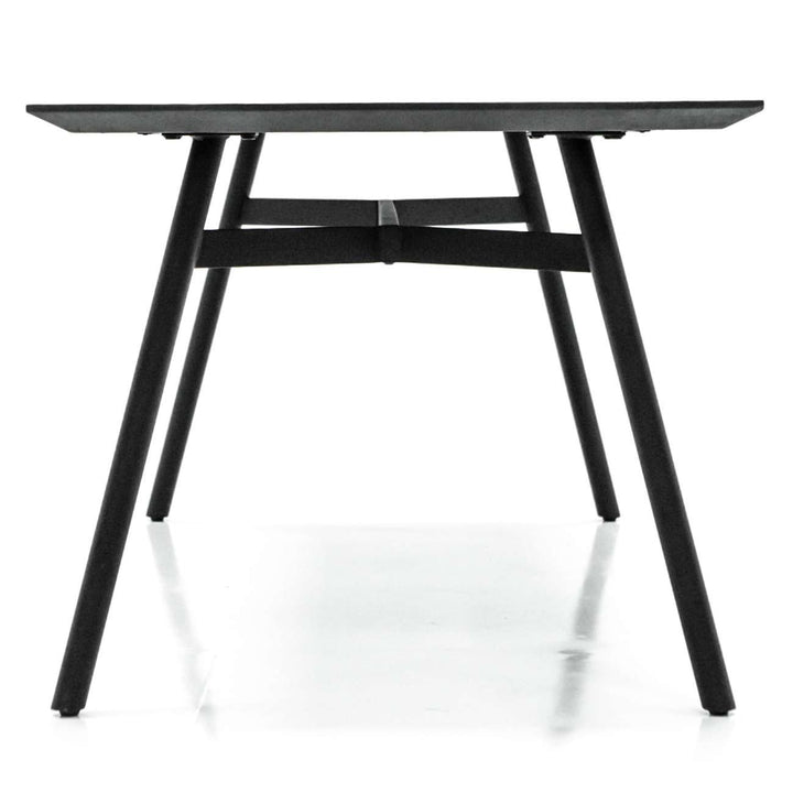 Libra Interiors Bronks Dining Table – Black Acacia