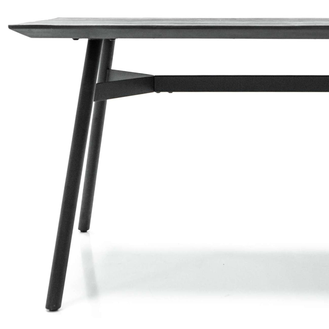 Libra Interiors Bronks Dining Table – Black Acacia