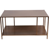 Libra Interiors Brooks Coffee Table – Brushed Champagne Gold