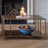 Libra Interiors Brooks Coffee Table – Brushed Champagne Gold