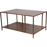Libra Interiors Brooks Coffee Table – Brushed Champagne Gold