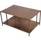 Libra Interiors Brooks Coffee Table – Brushed Champagne Gold
