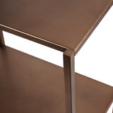 Libra Interiors Brooks Console Table – Brushed Champagne Gold