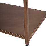 Libra Interiors Brooks Console Table – Brushed Champagne Gold