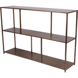 Libra Interiors Brooks Console Table – Brushed Champagne Gold