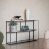 Libra Interiors Brooks Console Table – Mottled Black