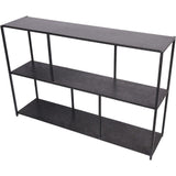 Libra Interiors Brooks Console Table – Mottled Black