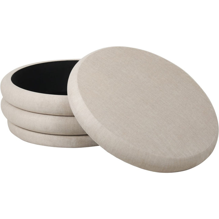 Libra Interiors Casa Storage Ottoman – Cream