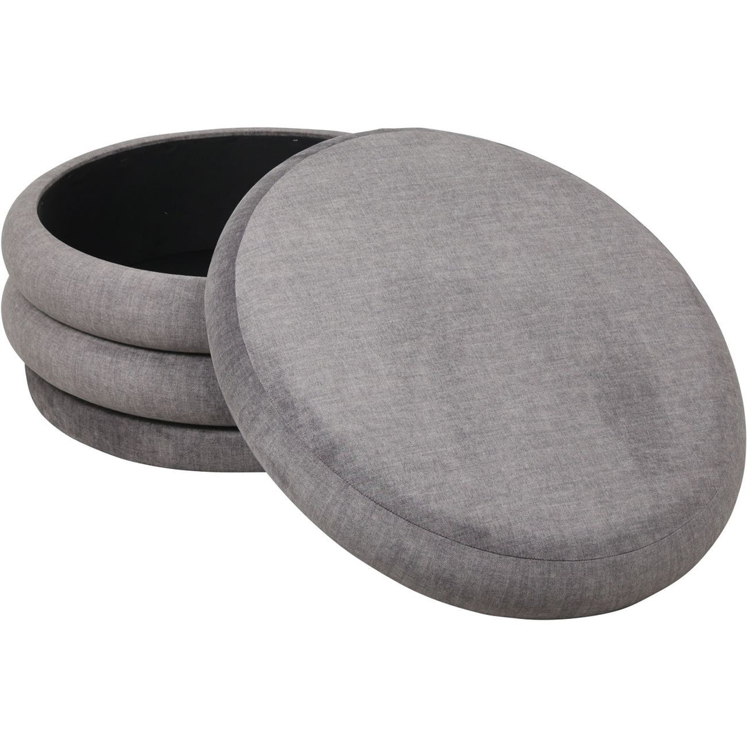 Libra Interiors Casa Storage Ottoman – Grey