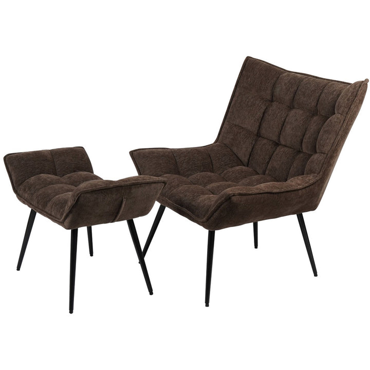 Libra Interiors Chrishall Occasional Chair – Brown Velour