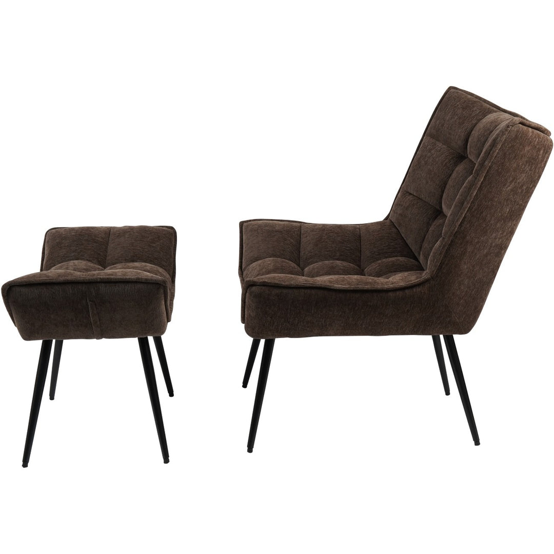 Libra Interiors Chrishall Occasional Chair – Brown Velour