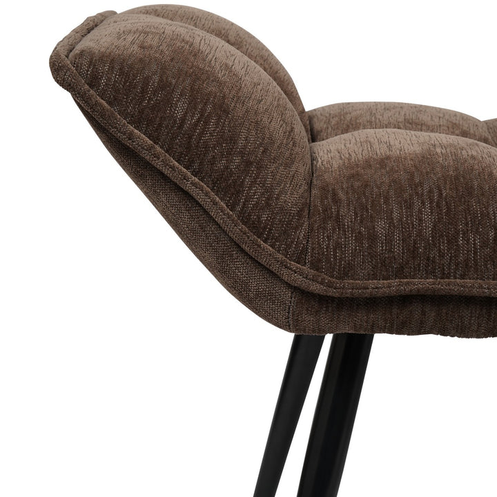 Libra Interiors Chrishall Occasional Chair – Brown Velour