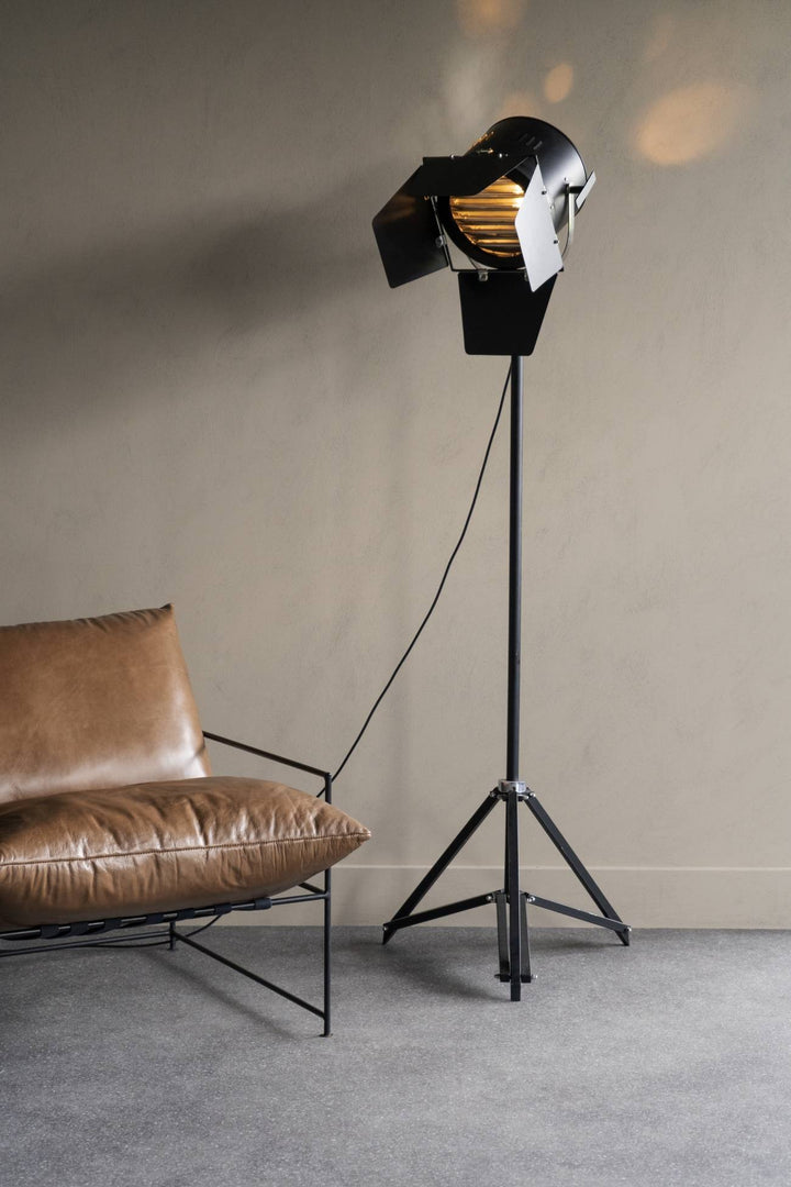 Libra Interiors Clarky Spotlight on Black Tripod Base