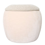 Libra Interiors Clemance Storage Stool – Mushroom