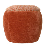 Libra Interiors Clemance Storage Stool – Terracotta