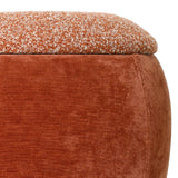 Libra Interiors Clemance Storage Stool – Terracotta