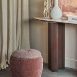 Libra Interiors Clemance Storage Stool – Terracotta