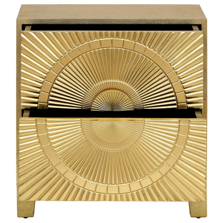 Libra Interiors Coco Bedside Table – Gold