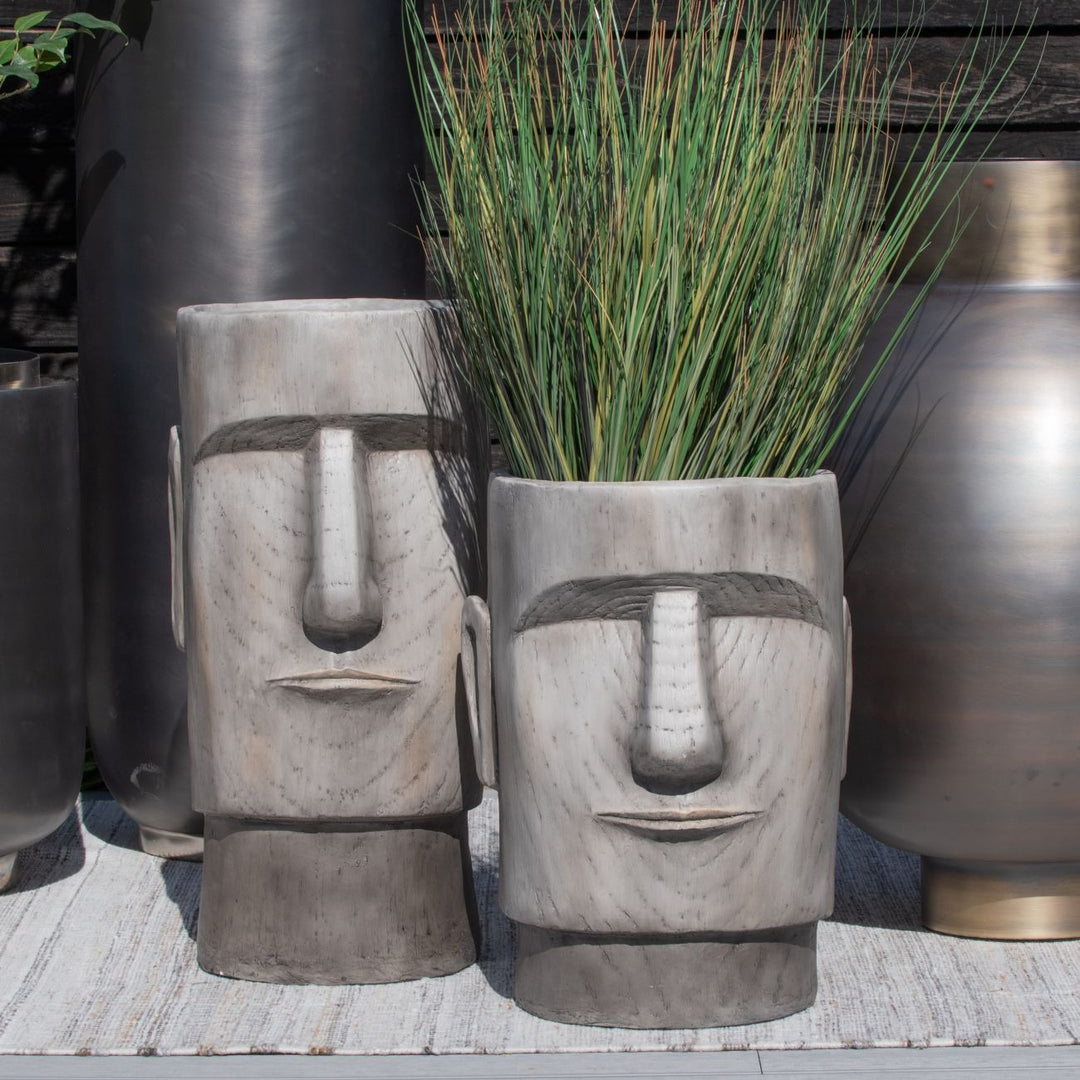 Libra Interiors Easter Island Head Planter – Large