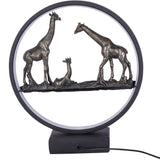 Libra Interiors Giraffe Family Light Sculpture