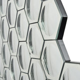 Libra Interiors Hexagonal Honeycomb Mirror Art