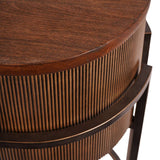 Libra Interiors Hunter Corrugated Console Table – Antique Gold