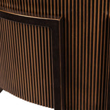 Libra Interiors Hunter Corrugated Side Table – Antique Gold