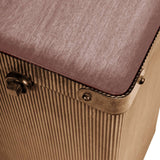 Libra Interiors Hunter Corrugated Trunk Accent Table – Antique Gold