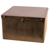 Libra Interiors Hunter Corrugated Trunk Coffee Table – Antique Gold
