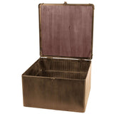 Libra Interiors Hunter Corrugated Trunk Coffee Table – Antique Gold